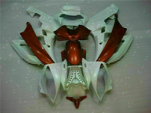 Affordable 2006-2007 White Brown Yamaha YZF R6 Motorcycle Fairings Canada Affordable 2006-2007 White Brown Yamaha YZF R6 Motorcycle Fairings Canada
