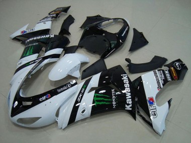 Affordable 2006-2007 White Monster Kawasaki Ninja ZX10R Motorcycle Fairings Canada