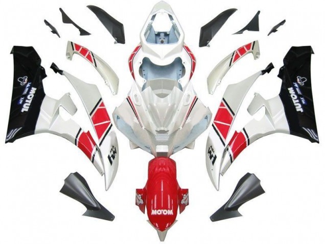 Affordable 2006-2007 White Red Black Yamaha YZF R6 Motorcycle Fairings Canada Affordable 2006-2007 White Red Black Yamaha YZF R6 Motorcycle Fairings Canada