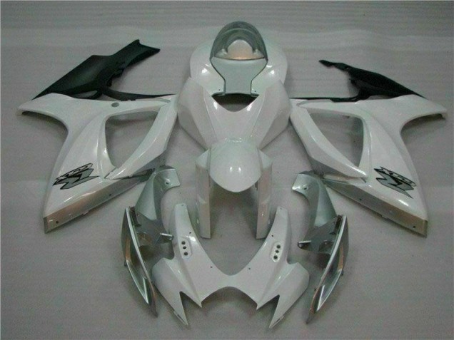 Affordable 2006-2007 White Silver Suzuki GSXR 600/750 Plastics Fairing Kits Canada Affordable 2006-2007 White Silver Suzuki GSXR 600/750 Plastics Fairing Kits Canada