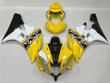 Affordable 2006-2007 Yellow White Black Yamaha YZF R6 Motorcycle Fairings Canada