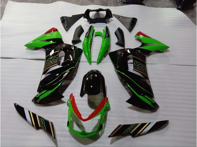 Affordable 2006-2008 Green Black Kawasaki Ninja EX650 Motorcycle Fairings Canada Affordable 2006-2008 Green Black Kawasaki Ninja EX650 Motorcycle Fairings Canada