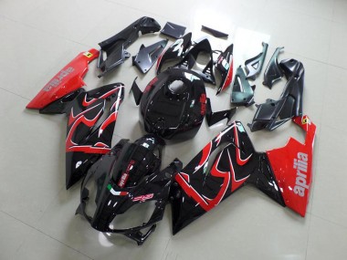 Affordable 2006-2011 Black and Red Aprilia RS125 Aftermarket Motorcycle Fairings Canada