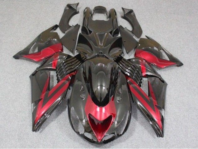 Affordable 2006-2011 Black Red Kawasaki Ninja ZX14R Motorcycle Fairings Canada Affordable 2006-2011 Black Red Kawasaki Ninja ZX14R Motorcycle Fairings Canada