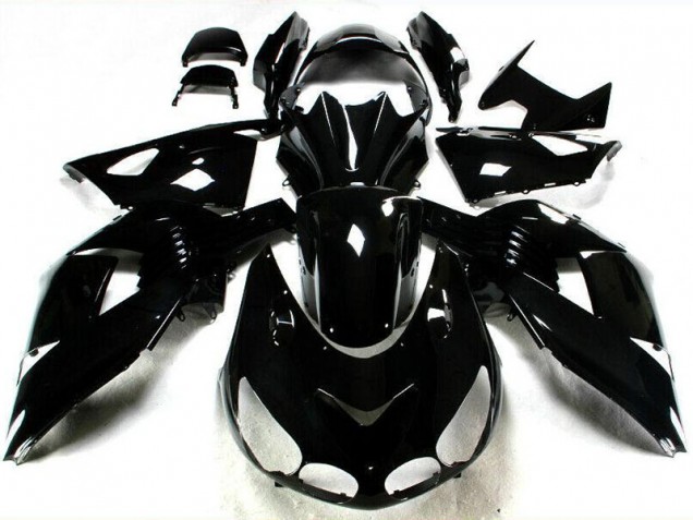 Affordable 2006-2011 Glossy Black Kawasaki Ninja ZX14R Motorcycle Fairings Canada Affordable 2006-2011 Glossy Black Kawasaki Ninja ZX14R Motorcycle Fairings Canada