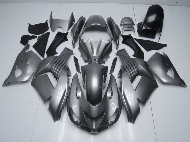 Affordable 2006-2011 Glossy Grey Kawasaki Ninja ZX14R Motorcycle Fairings Canada