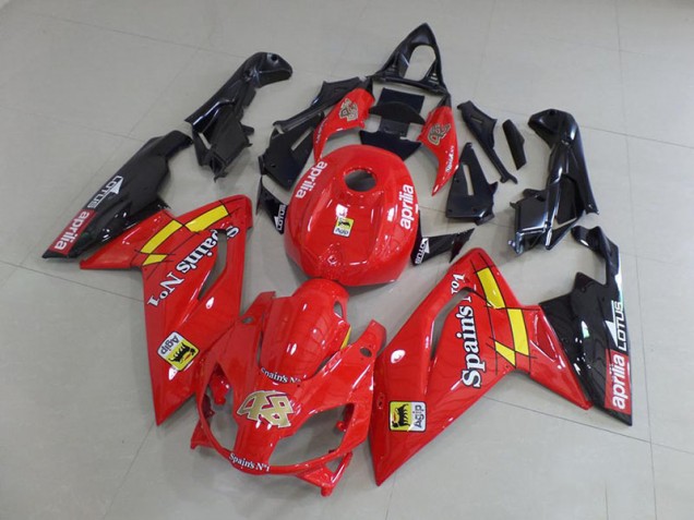 Affordable 2006-2011 Red and Black Aprilia RS125 Motorcycle Fairings Canada Affordable 2006-2011 Red and Black Aprilia RS125 Motorcycle Fairings Canada