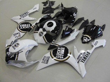 Affordable 2007-2008 Black Lucky Strike Yamaha YZF R1 Motorcycle Fairings Canada
