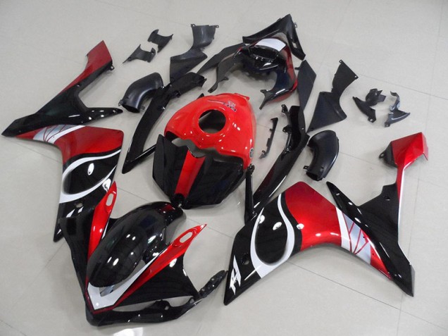 Affordable 2007-2008 Black Red Glossy Yamaha YZF R1 Motorcycle Fairings Canada Affordable 2007-2008 Black Red Glossy Yamaha YZF R1 Motorcycle Fairings Canada