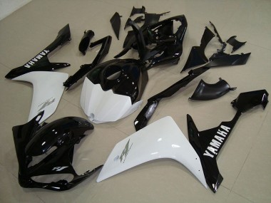 Affordable 2007-2008 Black White Gold Yamaha YZF R1 Motorcycle Fairings Canada