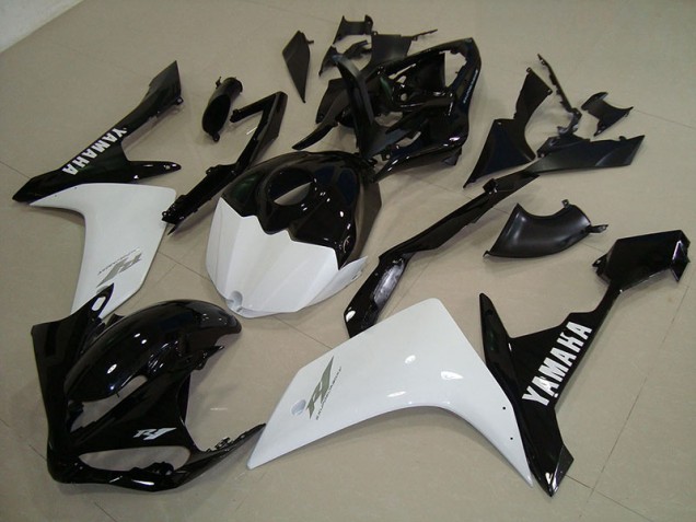 Affordable 2007-2008 Black White Gold Yamaha YZF R1 Motorcycle Fairings Canada Affordable 2007-2008 Black White Gold Yamaha YZF R1 Motorcycle Fairings Canada