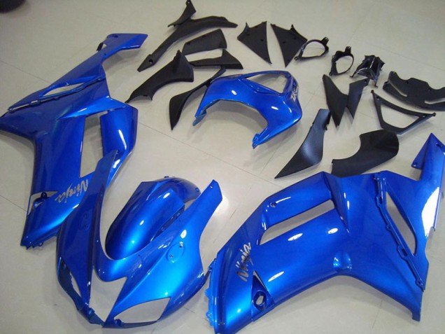 Affordable 2007-2008 Blue Kawasaki Ninja ZX6R Motorcycle Fairings Canada