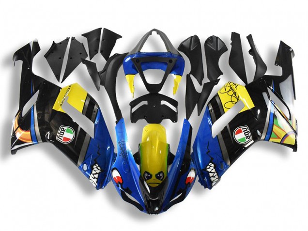 Affordable 2007-2008 Blue Shark Kawasaki Ninja ZX6R Motorcycle Fairings Canada Affordable 2007-2008 Blue Shark Kawasaki Ninja ZX6R Motorcycle Fairings Canada