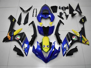 Affordable 2007-2008 Blue Shark Yamaha YZF R1 Motorcycle Fairings Canada