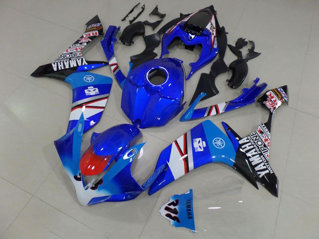 Affordable 2007-2008 Blue White Black Stickers Yamaha YZF R1 Motorcycle Fairings Canada Affordable 2007-2008 Blue White Black Stickers Yamaha YZF R1 Motorcycle Fairings Canada