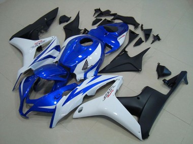 Affordable 2007-2008 Blue White Matte Black Honda CBR600RR Motorcycle Fairings Canada