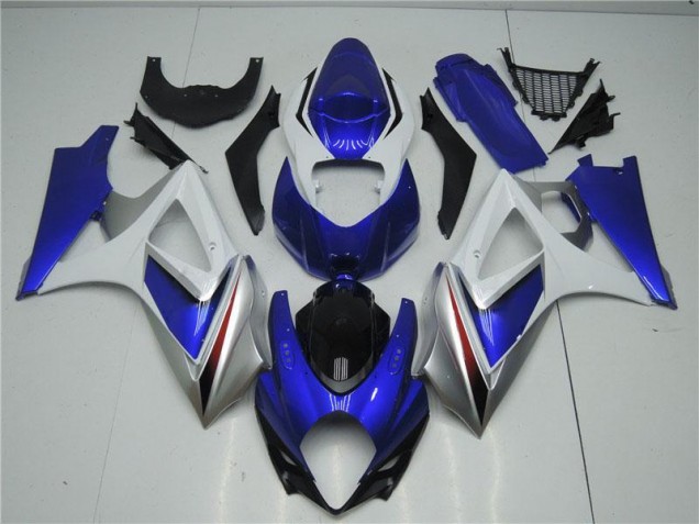 Affordable 2007-2008 Blue White Suzuki GSXR 1000 ABS Fairing Kit Canada Affordable 2007-2008 Blue White Suzuki GSXR 1000 ABS Fairing Kit Canada