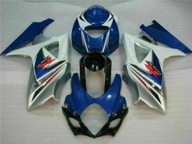 Affordable 2007-2008 Blue White Suzuki GSXR 1000 Motorcycle Fairings Canada