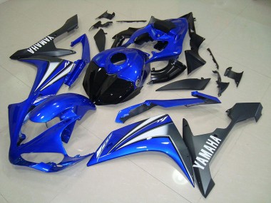 Affordable 2007-2008 Blue White Yamaha YZF R1 Full Fairing Kit Canada