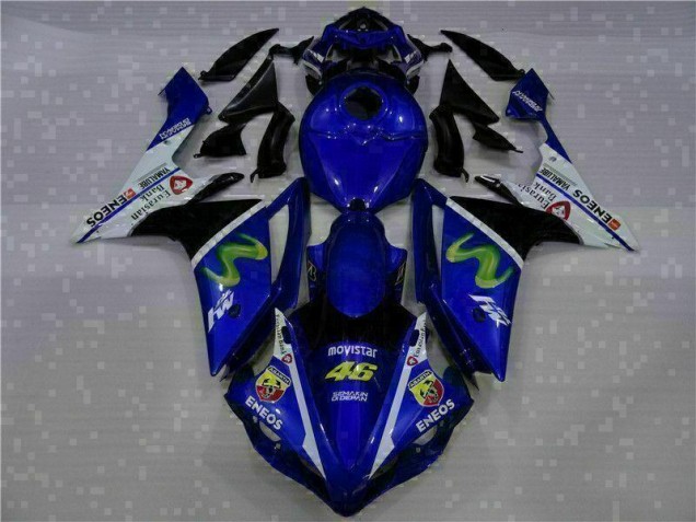 Affordable 2007-2008 Blue Yamaha YZF R1 Full Fairing Kit Canada