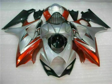 Affordable 2007-2008 Brown Silver Suzuki GSXR 1000 Motorcycle Fairings Canada