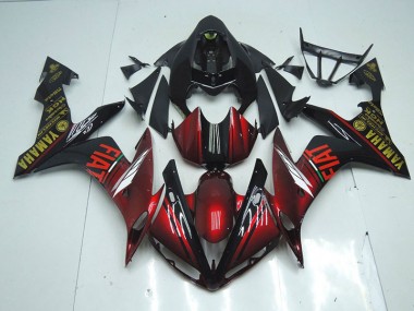Affordable 2007-2008 Dark Glossy Black Yamaha YZF R1 Motorcycle Fairings Canada