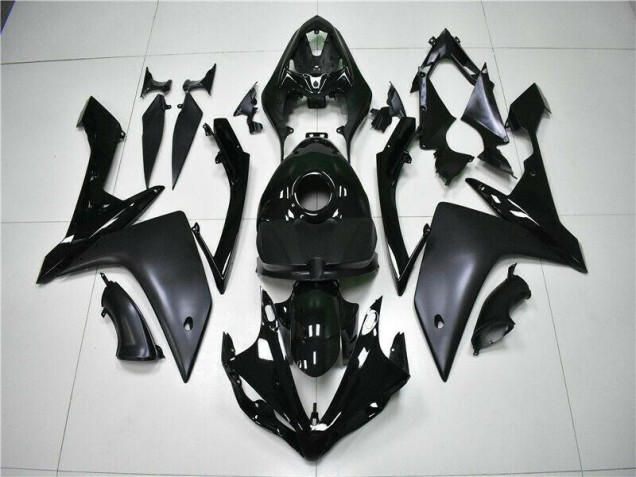 Affordable 2007-2008 Glossy Matte Black Yamaha YZF R1 Motorcycle Fairings Canada