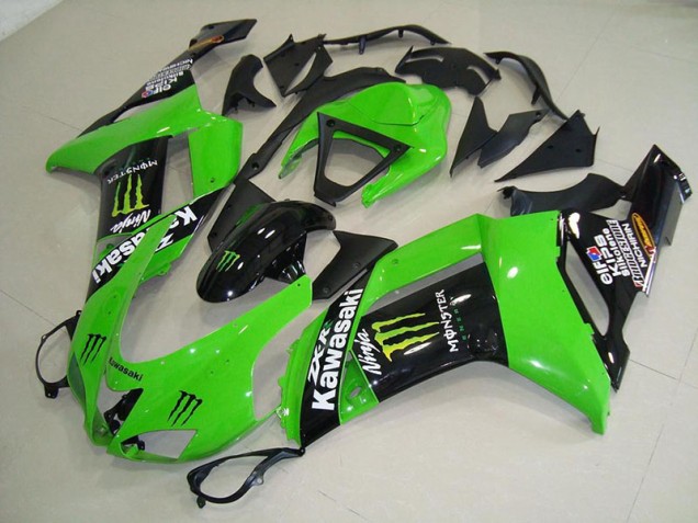 Affordable 2007-2008 Monster Green Kawasaki Ninja ZX6R Motorcycle Fairings Canada Affordable 2007-2008 Monster Green Kawasaki Ninja ZX6R Motorcycle Fairings Canada