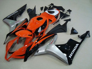 Affordable 2007-2008 Orange Silver Black Honda CBR600RR Motorcycle Fairings Canada