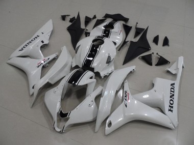 Affordable 2007-2008 Pearl White with Black Stripe Honda CBR600RR Motorcycle Fairings Canada