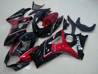 Affordable 2007-2008 Red Black Suzuki GSXR 1000 Motorcycle Fairings Canada