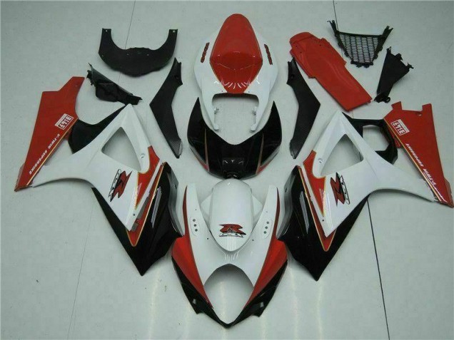 Affordable 2007-2008 Red White Suzuki GSXR 1000 Motorcycle Fairings Canada Affordable 2007-2008 Red White Suzuki GSXR 1000 Motorcycle Fairings Canada