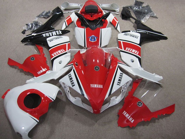 Affordable 2007-2008 Red White Yamaha YZF R1 Motorcycle Fairings Canada