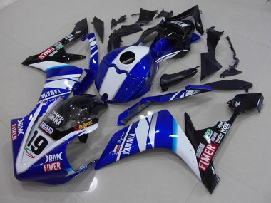 Affordable 2007-2008 White Blue Yamaha YZF R1 Motorcycle Fairings Canada