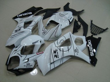 Affordable 2007-2008 White Corona Suzuki GSXR 1000 Motorcycle Fairings Canada