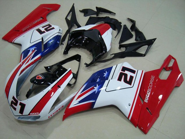 Affordable 2007-2012 21 Ducati 848 1098 1198 Motorcycle Fairings Canada
