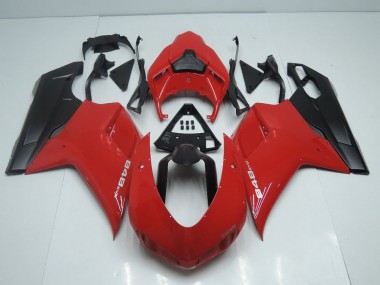 Affordable 2007-2012 OEM Style Red with Matte Black Side Ducati 848 1098 1198 Motorcycle Fairings Canada
