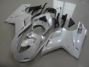 Affordable 2007-2012 Pear White Black Decals Ducati 848 1098 1198 Motorcycle Fairings Canada