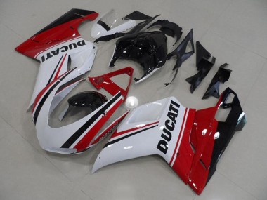 Affordable 2007-2012 Red White Black Ducati 848 1098 1198 Motorcycle Fairings Canada