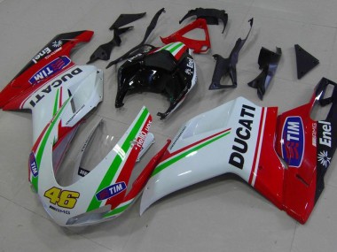 Affordable 2007-2012 Red White Yellow 46 Ducati 848 1098 1198 Motorcycle Fairings Canada