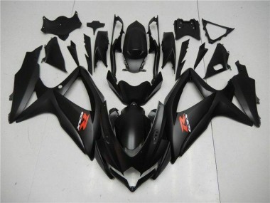 Affordable 2008-2010 Black Suzuki GSXR 600/750 Plastics Fairing Kits Canada