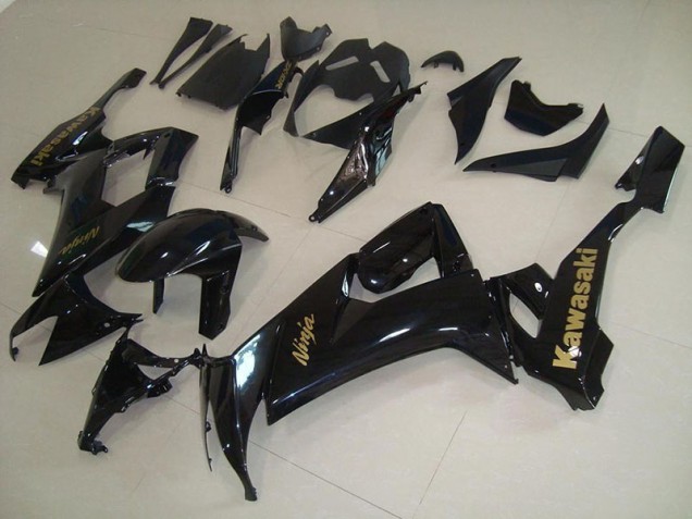 Affordable 2008-2010 Glossy Black with Gold Sticker Kawasaki Ninja ZX10R Motorcycle Fairings Canada Affordable 2008-2010 Glossy Black with Gold Sticker Kawasaki Ninja ZX10R Motorcycle Fairings Canada