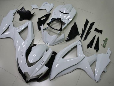 Affordable 2008-2010 Glossy White Suzuki GSXR 600/750 Motorcycle Fairings Canada