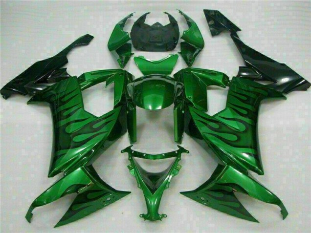 Affordable 2008-2010 Green Flame Kawasaki Ninja ZX10R Motorcycle Fairings Canada Affordable 2008-2010 Green Flame Kawasaki Ninja ZX10R Motorcycle Fairings Canada