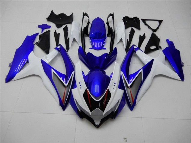 Affordable 2008-2010 White Blue Suzuki GSXR 600/750 Motorcycle Fairings Canada Affordable 2008-2010 White Blue Suzuki GSXR 600/750 Motorcycle Fairings Canada