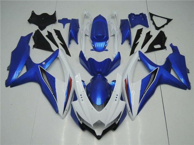 Affordable 2008-2010 White Blue Suzuki GSXR 600/750 Plastics Fairing Kits Canada Affordable 2008-2010 White Blue Suzuki GSXR 600/750 Plastics Fairing Kits Canada