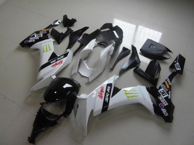Affordable 2008-2010 White Monster Kawasaki Ninja ZX10R Motorcycle Fairings Canada