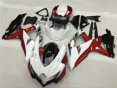 Affordable 2008-2010 White Red Black Suzuki GSXR 600/750 Motorcycle Fairings Canada