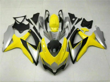 Affordable 2008-2010 Yellow Suzuki GSXR 600/750 Motorcycle Fairings Canada