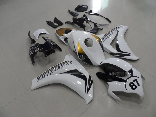 Affordable 2008-2011 Black and White and Gold Honda CBR1000RR Motorcycle Fairings Canada Affordable 2008-2011 Black and White and Gold Honda CBR1000RR Motorcycle Fairings Canada